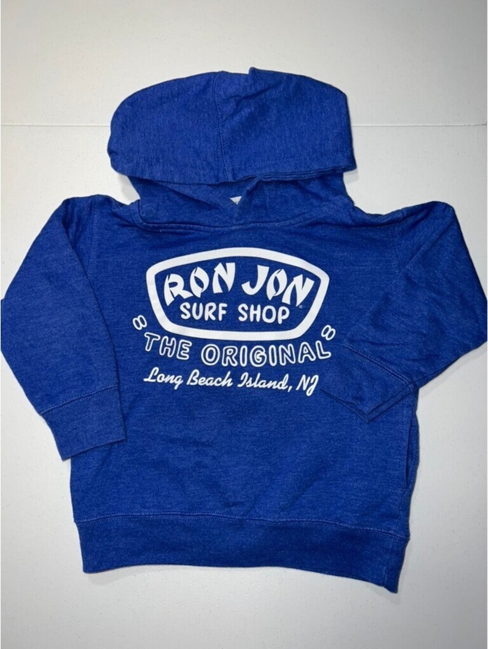 Ron Jon Surf Shop "The Original" Long Beach Island, NJ Blue Hoodie Boys Size 4